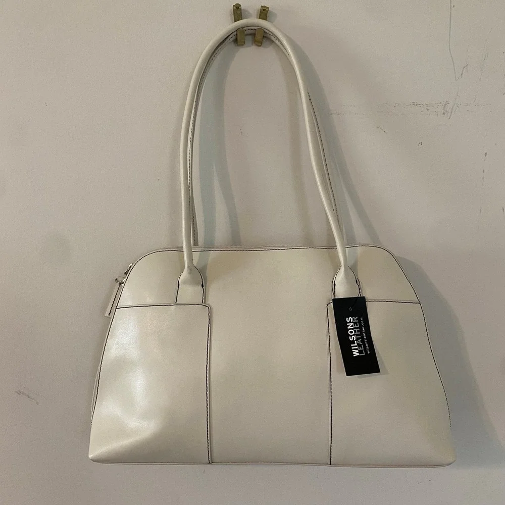 Brand New Wilsons Leather White Bag